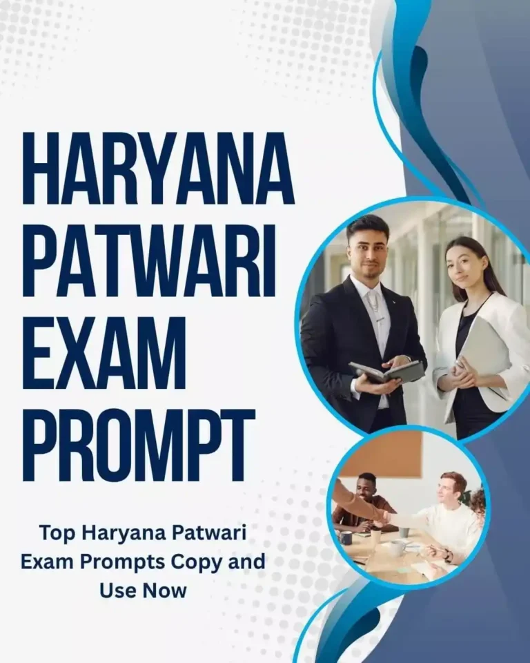 Haryana Patwari Exam Prompts